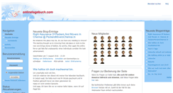 Desktop Screenshot of onlinetagebuch.com